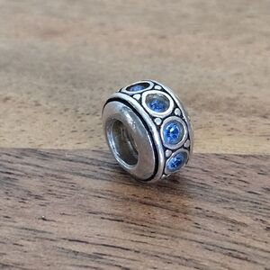 Chamilia Sterling Silver Screw Spacer Charm With September Birthstones